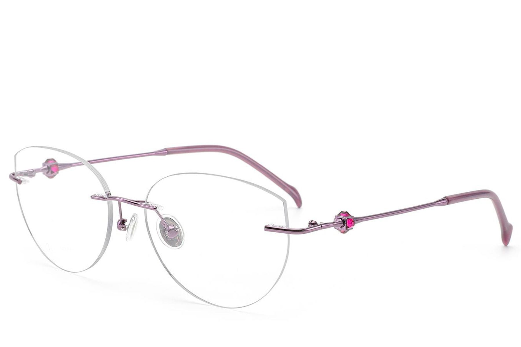 Gafas invisibles de titanio color púrpura #BS2012-1746