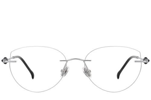 Lunettes invisibles en titane argenté #BS2012-1747