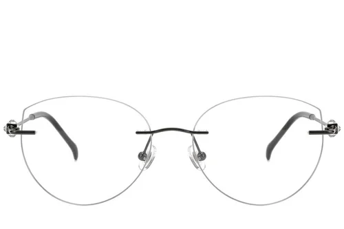Lunettes invisibles en titane noir #BS2012-1748