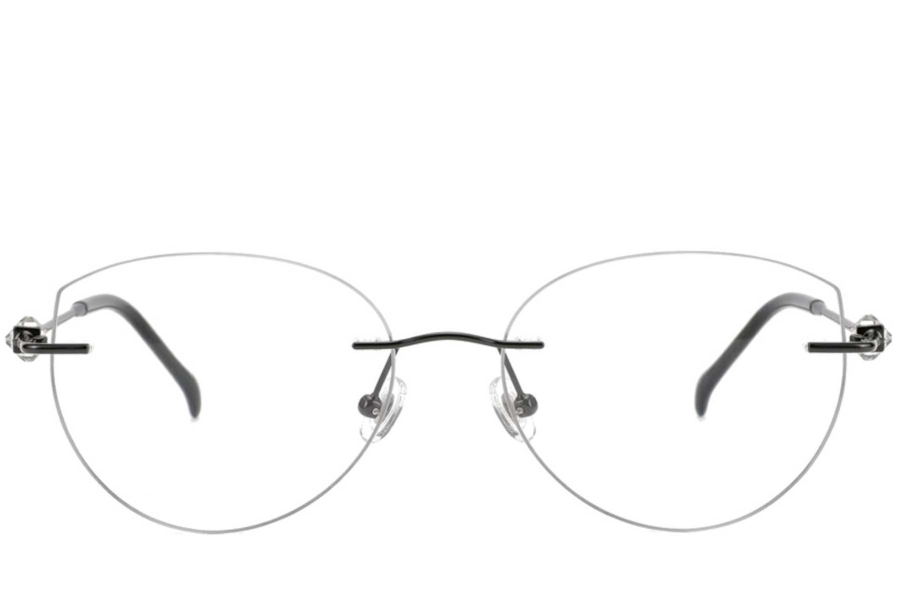 Invisible Black Titanium Glasses #BS2012-1748
