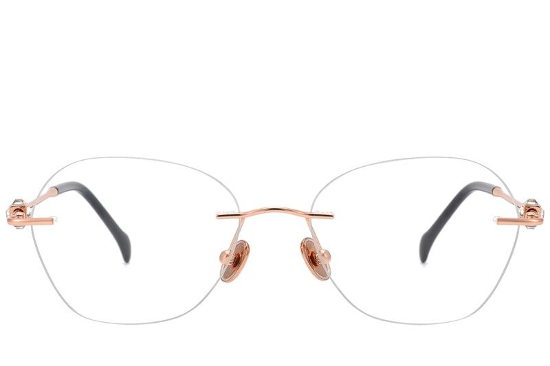 Gafas invisibles de titanio rosa #BS2012-1749