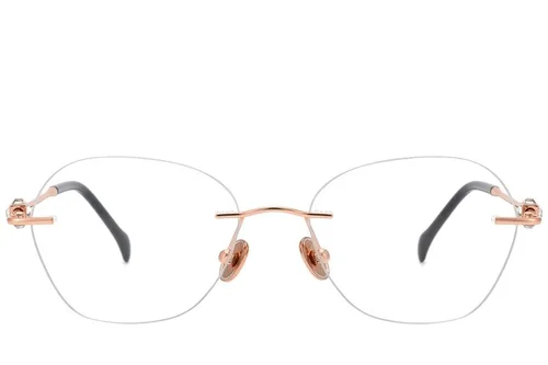 Lunettes invisibles en titane rose #BS2012-1749