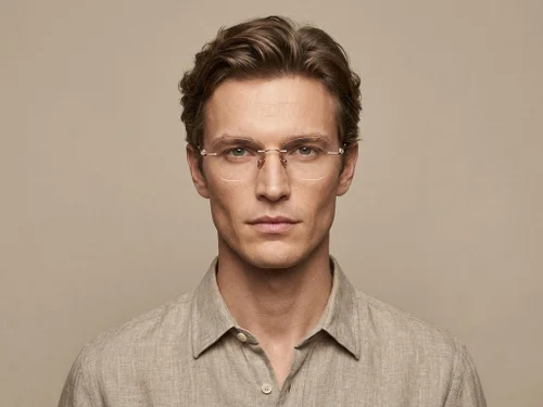 Lunettes invisibles en titane rose #BS2012-1749