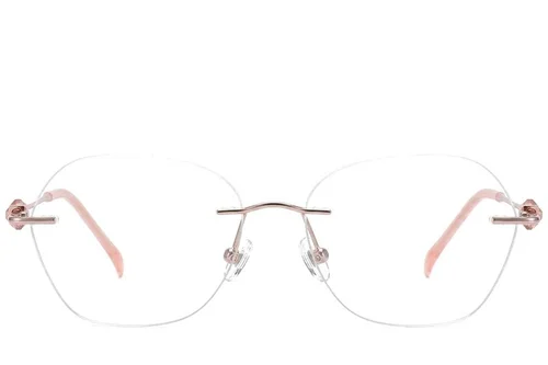 Lunettes invisibles en titane rose #BS2012-1750