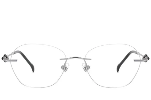 Lunettes invisibles en titane argenté #BS2012-1752