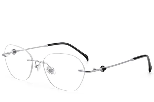 Lunettes invisibles en titane argenté #BS2012-1752