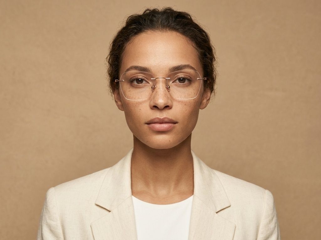 Invisible Pink Titanium Glasses #BS2012-1759