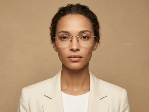 Lunettes invisibles en titane rose #BS2012-1759