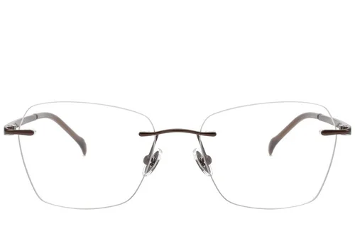 Lunettes invisibles en titane brun #BS2012-1760