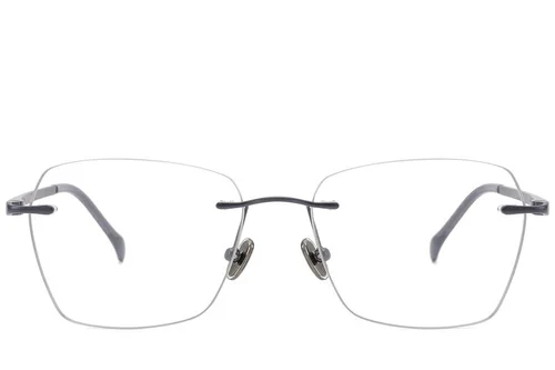 Lunettes invisibles en titane gris #BS2012-1761