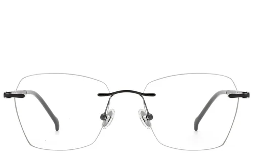 Lunettes invisibles en titane noir #BS2012-1763