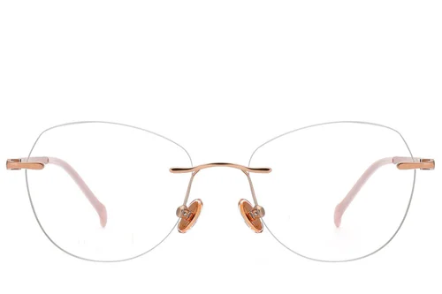Lunettes invisibles en titane rose #BS2012-1764