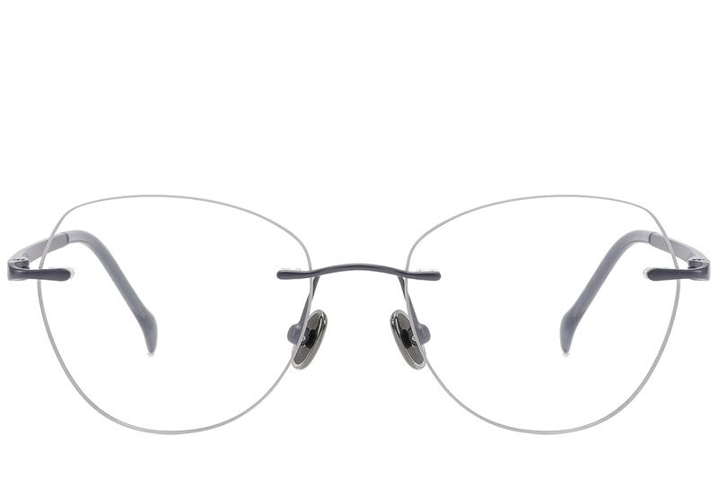 Invisible Grey Titanium Glasses #BS2012-1766
