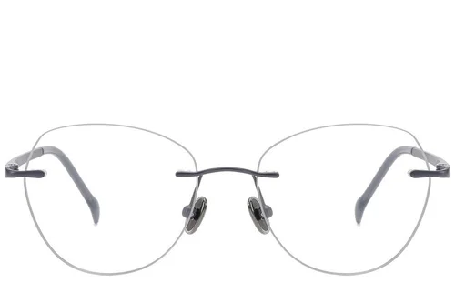 Lunettes invisibles en titane gris #BS2012-1766