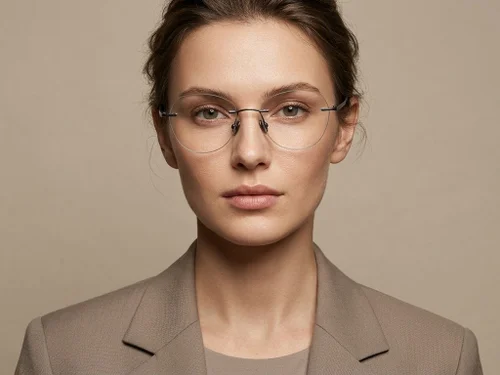 Lunettes invisibles en titane gris #BS2012-1766