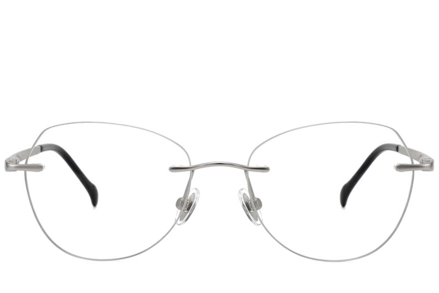 Gafas invisibles de titanio plateado #BS2012-1768