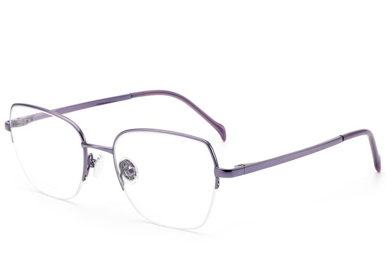 Gafas semi al aire de titanio morado #BS2012-1772