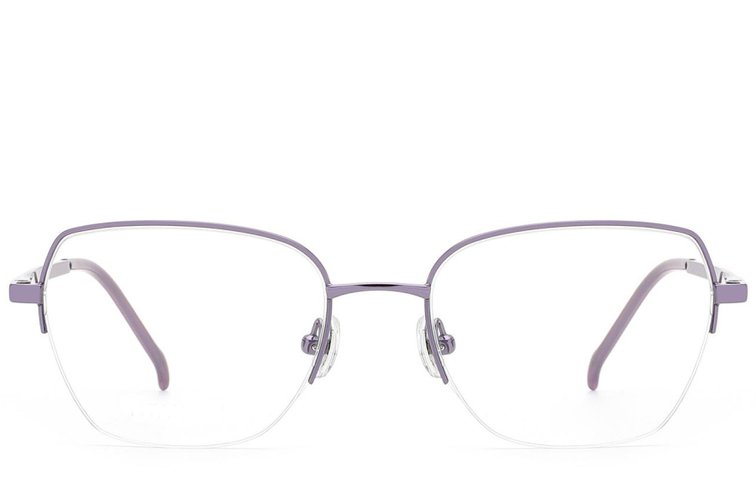 Gafas semi al aire de titanio morado #BS2012-1772