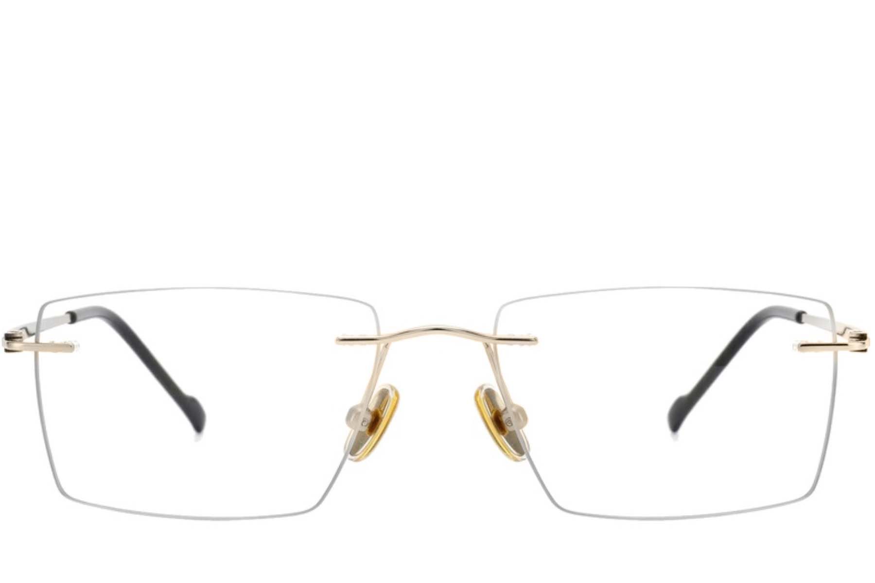 Gafas invisibles de titanio dorado #BS2012-1784