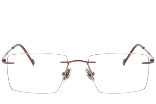Lunettes invisibles en titane brun #BS2012-1786