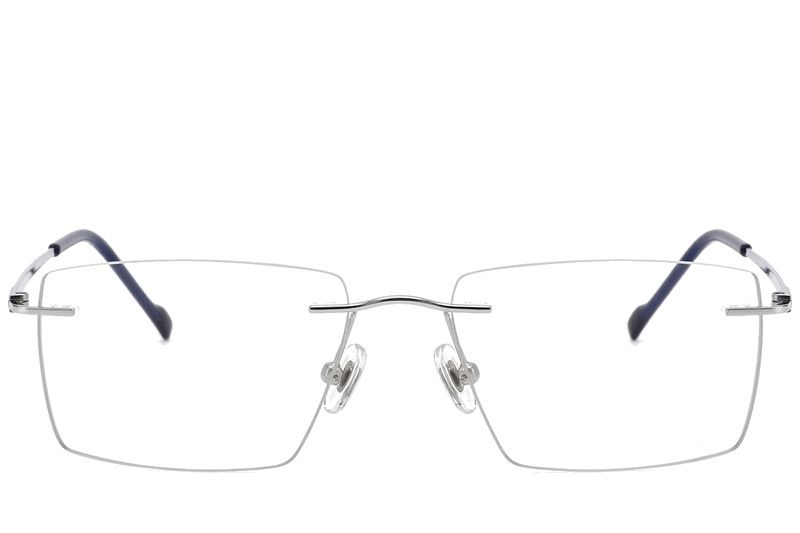 Gafas invisibles de titanio plateado #BS2012-1787