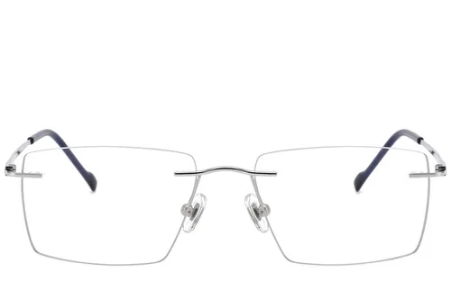 Lunettes invisibles en titane argenté #BS2012-1787