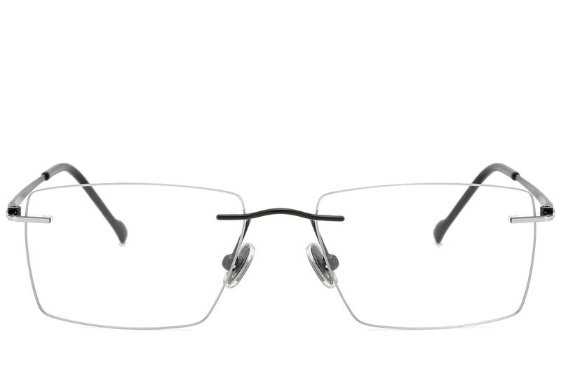 Gafas invisibles de titanio negro #BS2012-1788