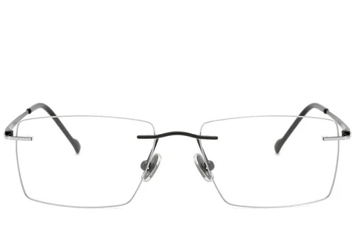 Lunettes invisibles en titane noir #BS2012-1788