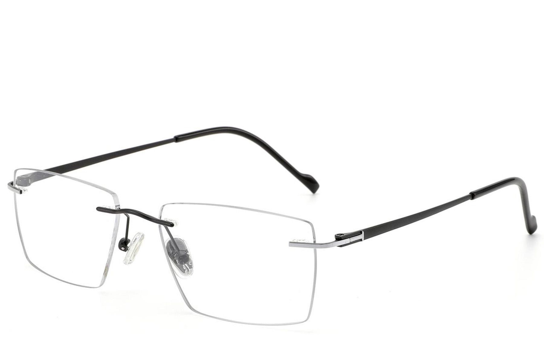 Invisible Black Titanium Glasses #BS2012-1788