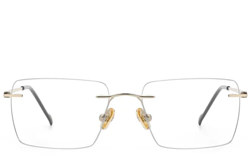 Lunettes invisibles en titane doré #BS2012-1789