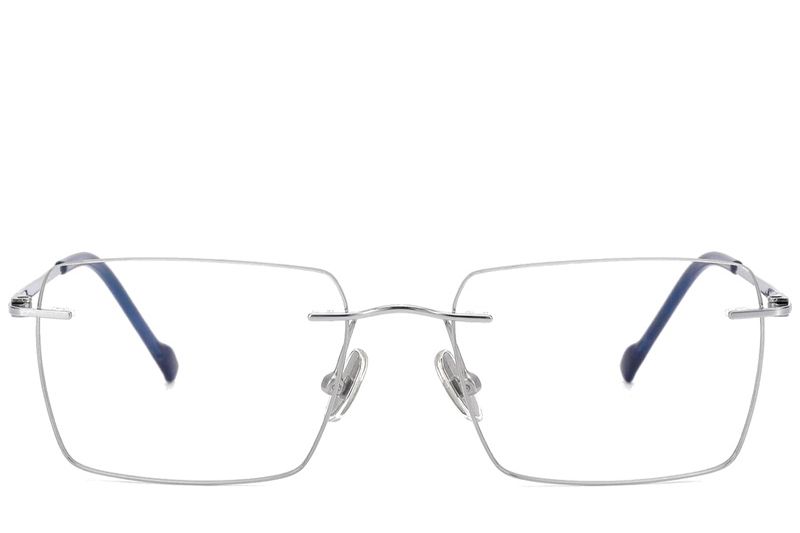 Gafas invisibles de titanio plateado #BS2012-1792