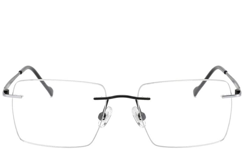 Gafas invisibles de titanio negro #BS2012-1793