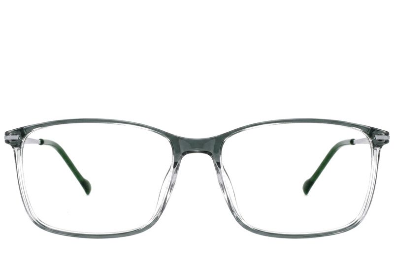 Rectangular Green Titanium Glasses #BS2012-1796