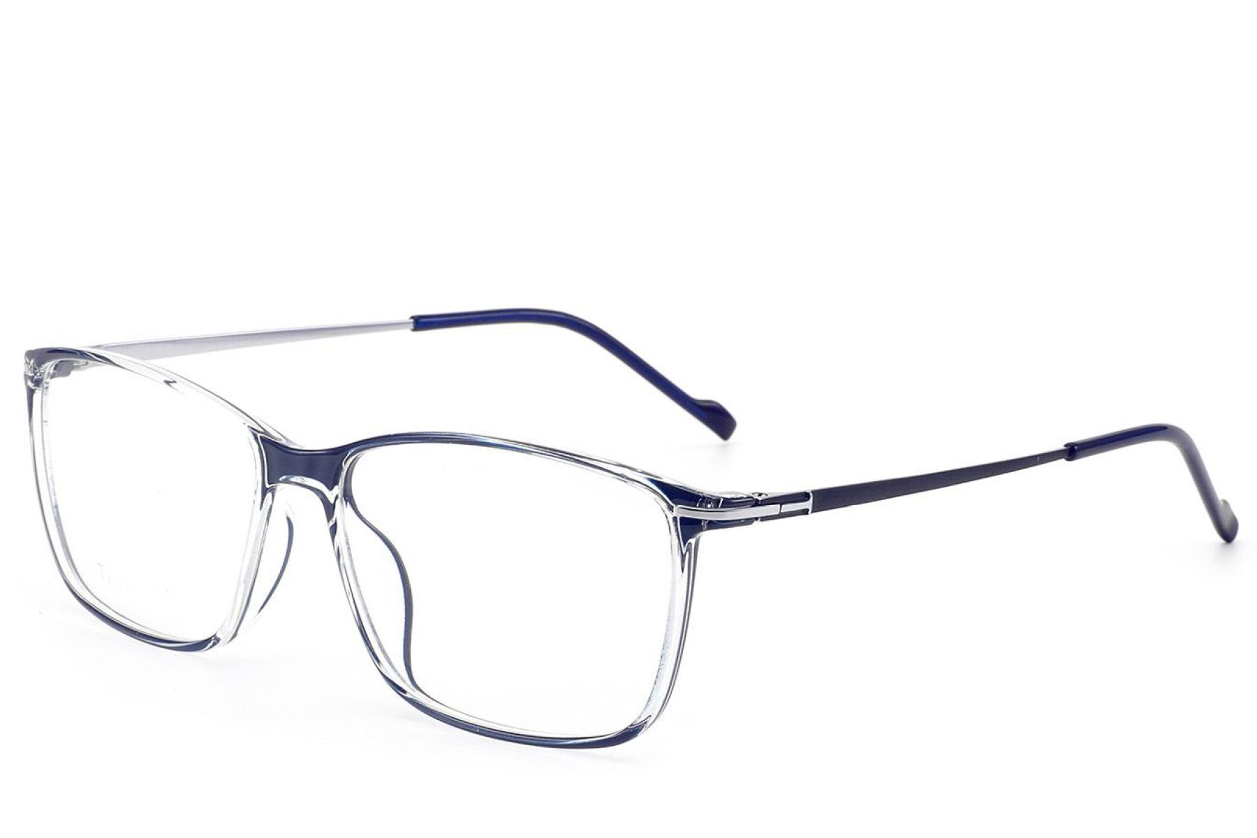 Rectangular Blue Titanium Glasses #BS2012-1798
