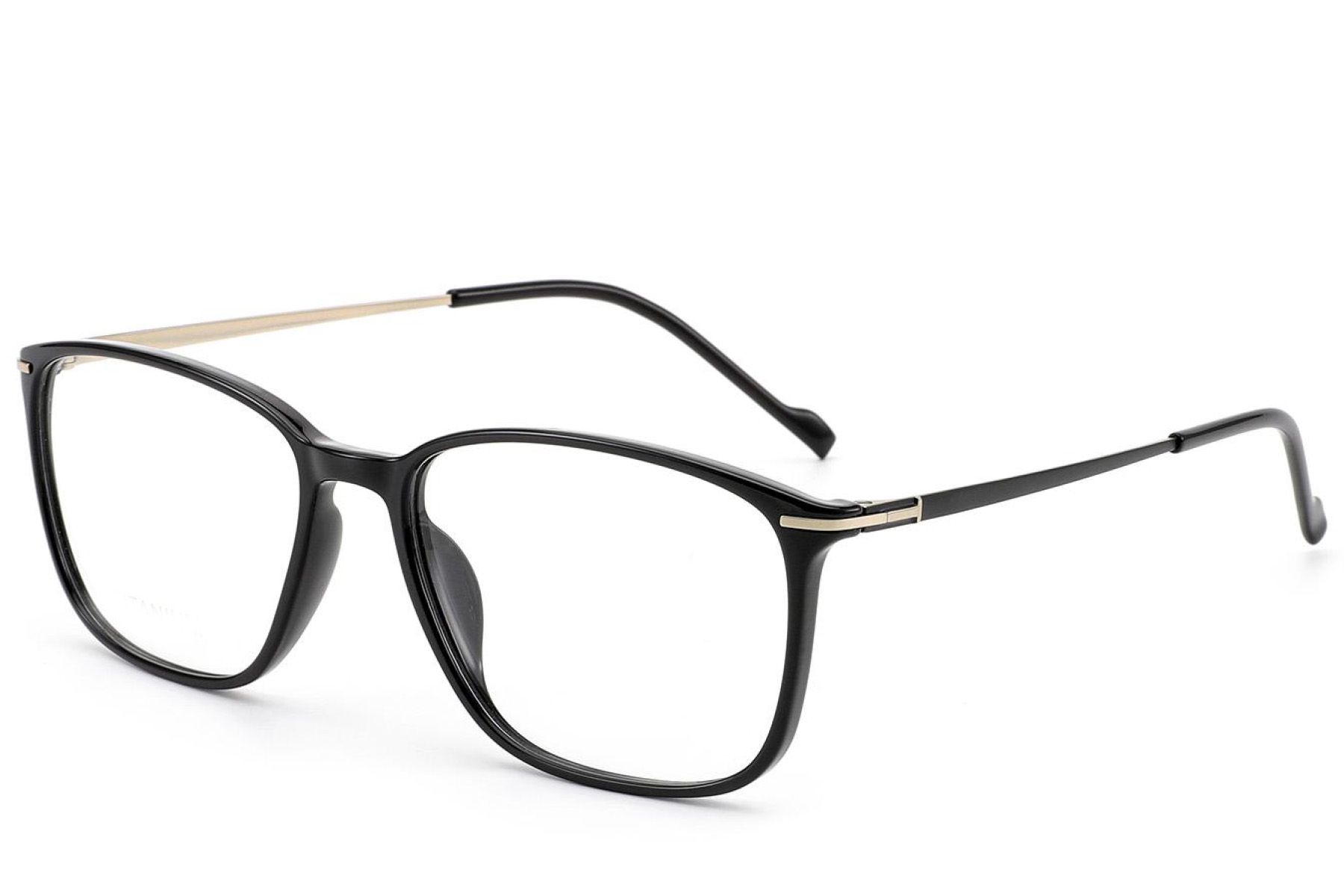 Rectangular Black Titanium Glasses #BS2012-1800