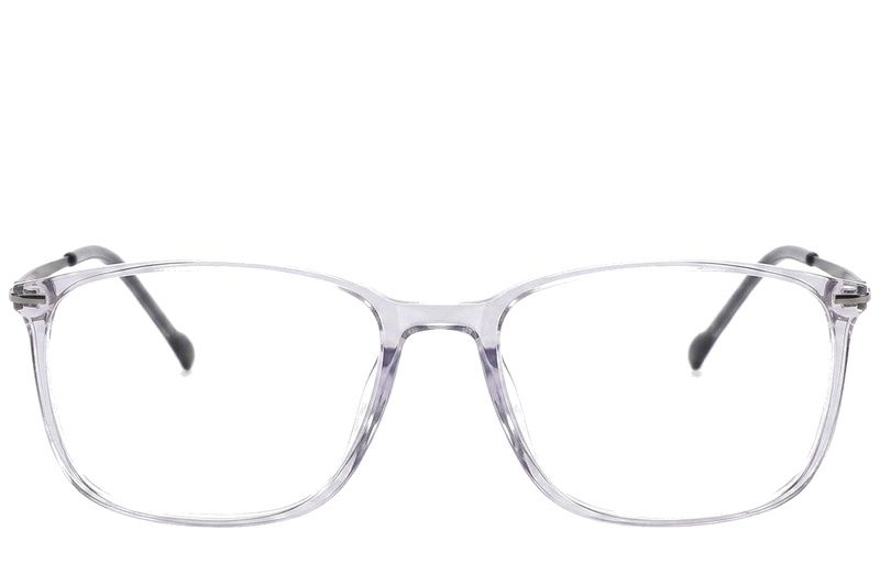 Rectangular Grey Titanium Glasses #BS2012-1801