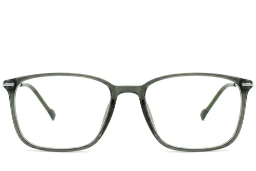 Lunettes rectangulaires en titane vert #BS2012-1803