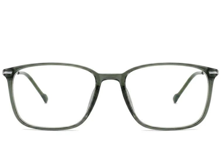 Rectangular Green Titanium Glasses #BS2012-1803