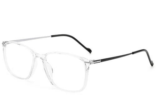 Lunettes rectangulaires transparentes en titane #BS2012-1804