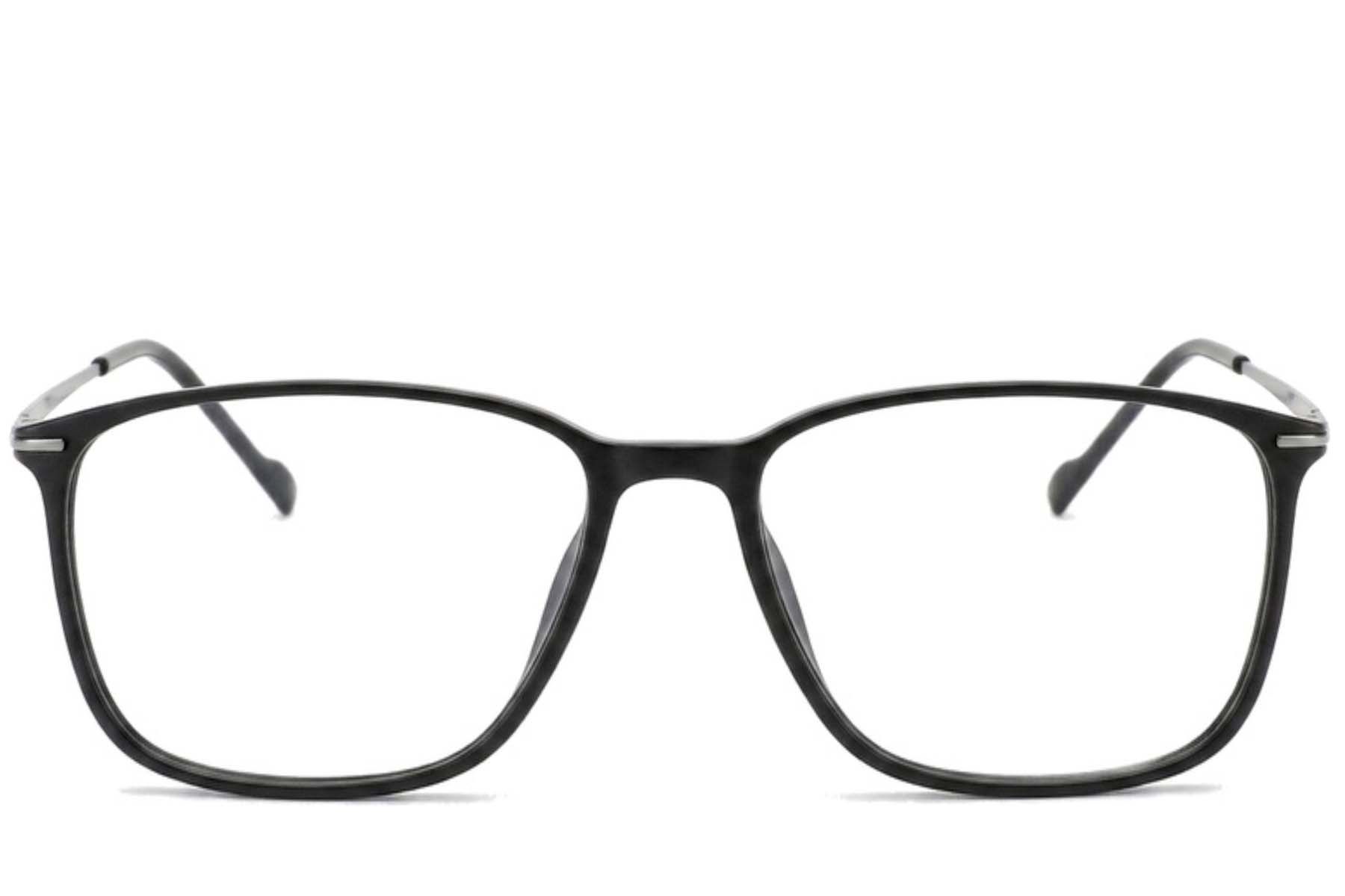 Rectangular Black Titanium Glasses #BS2012-1805