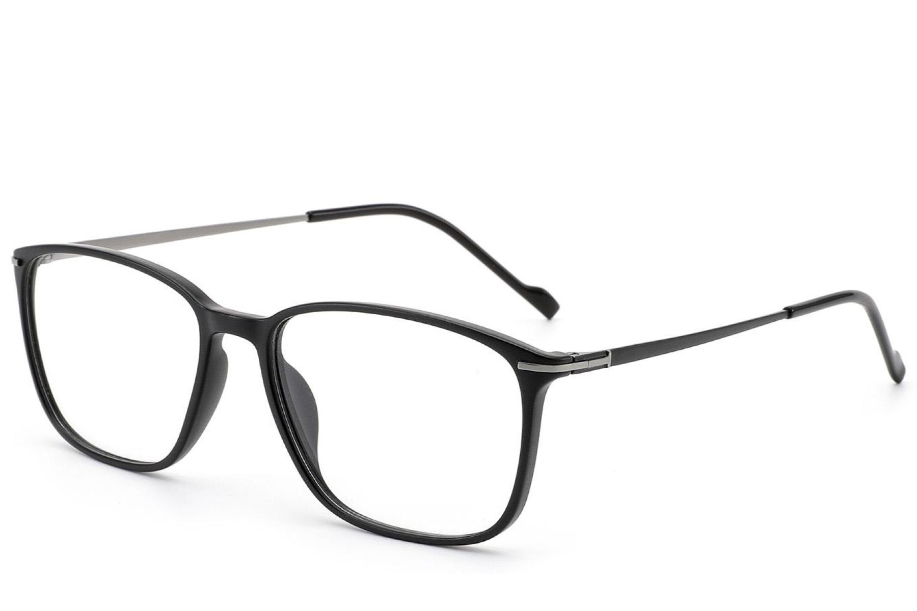 Rectangular Black Titanium Glasses #BS2012-1805