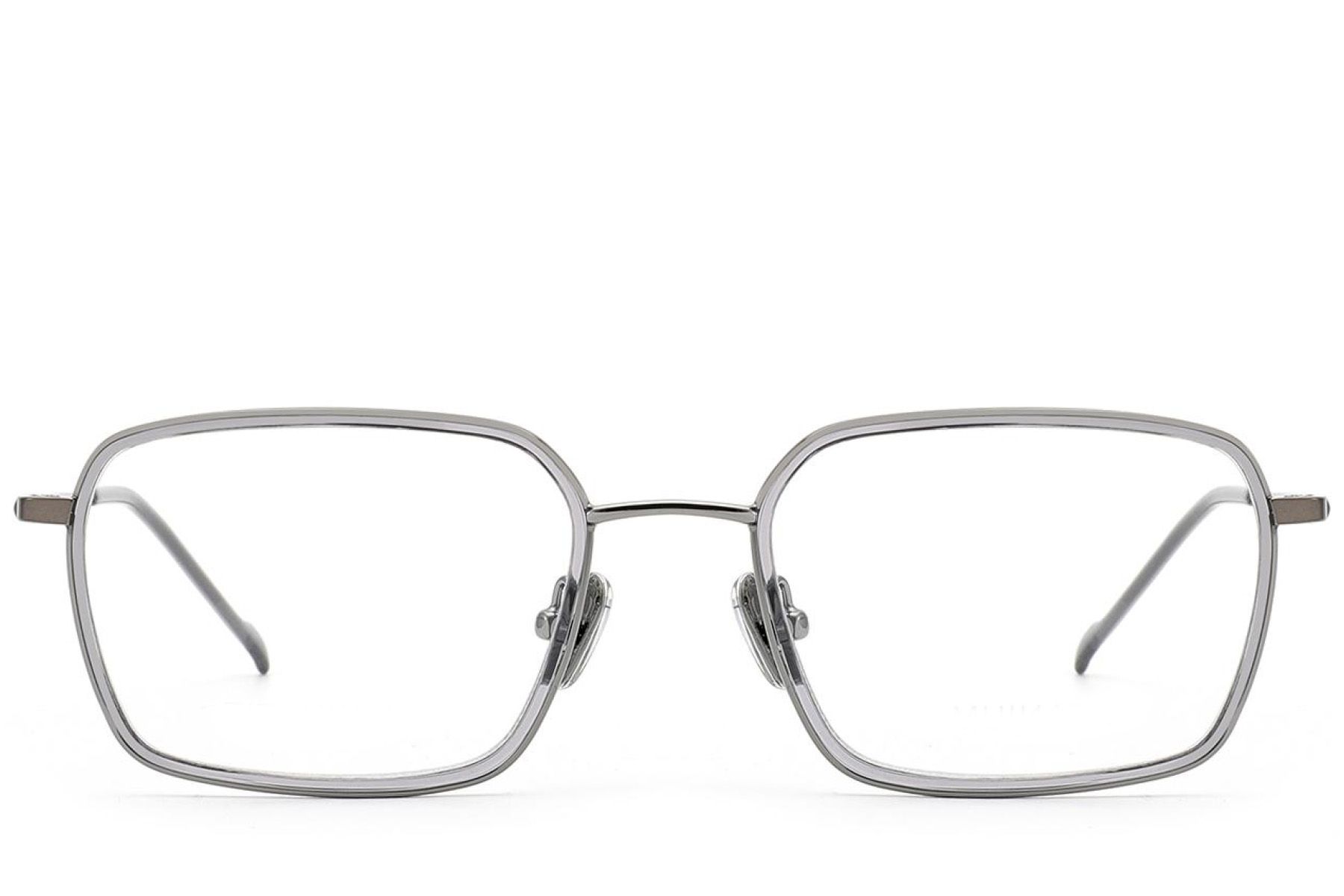 Rectangular Grey Titanium Glasses #BS2012-1807