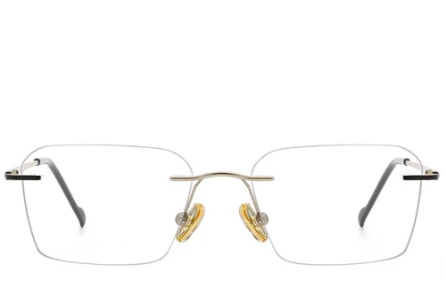 Lunettes invisibles en titane noir #BS2012-1816