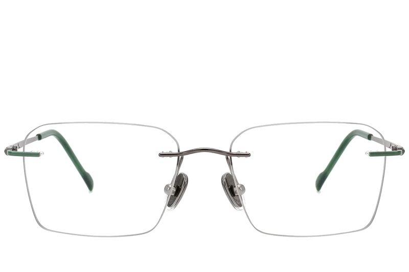 Invisible Grey Titanium Glasses #BS2012-1817