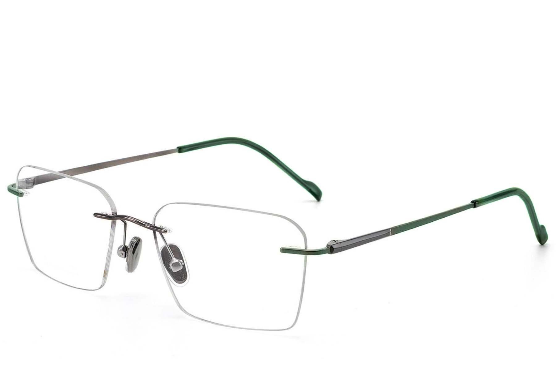 Gafas invisibles de titanio gris #BS2012-1817