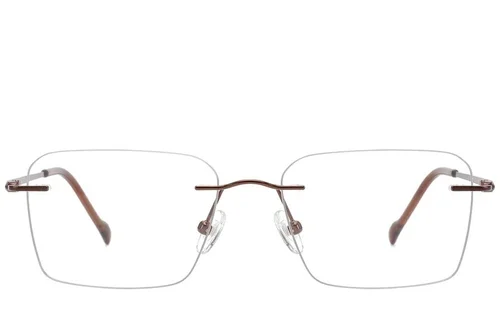 Lunettes invisibles en titane brun #BS2012-1818