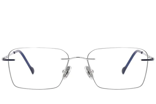 Lunettes invisibles en titane argenté #BS2012-1819