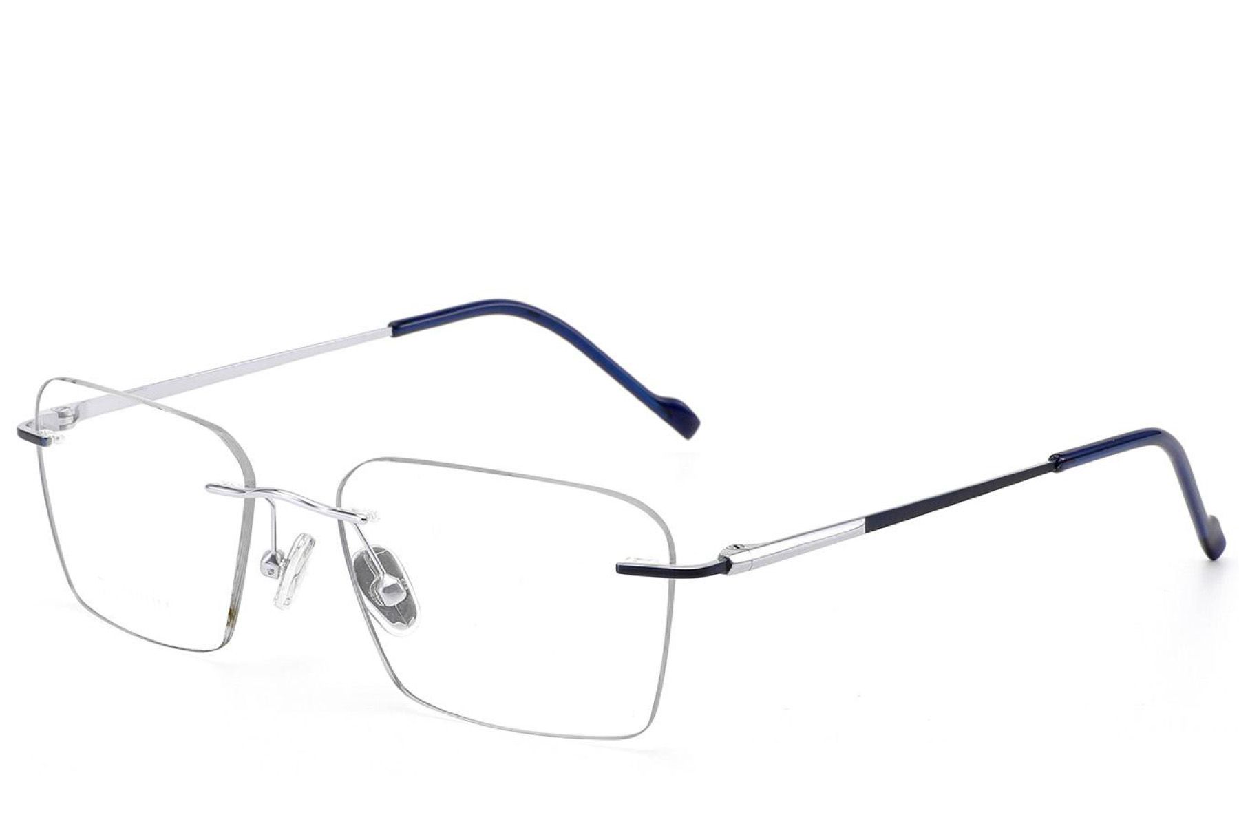 Gafas invisibles de titanio plateado #BS2012-1819