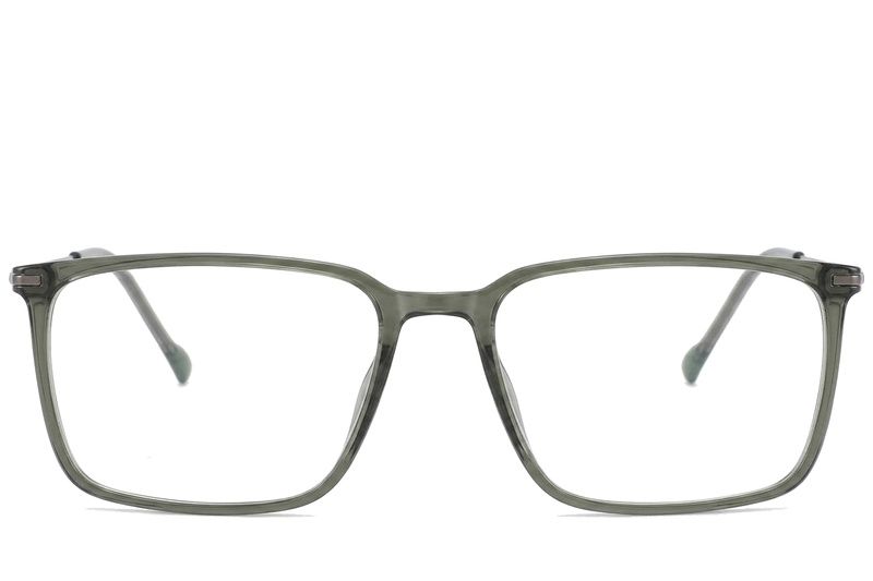Rectangular Green Titanium Glasses #BS2012-1823