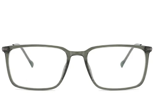 Lunettes rectangulaires en titane vert #BS2012-1823